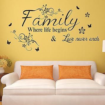 Amazon Co Jp Lanue英語ことわざ取り外し可能なビニール壁アート