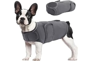 MORVIGIVE Dog Anxiety Vest, Adjustable Dog Thunder Jacket Dog Anxiety Relief Coat Wraps for Fireworks, Thunder, Travel, Separation, Soft Dog Calming Vest Anti-Anxiety Shirt for Small Medium Large Dogs
