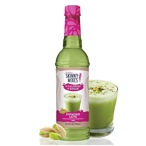 JORDAN’S SKINNY MIXES SUGAR FREE COFFEE SYRUP, PISTACHIO...