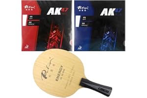 TIANJIN GUANGHE SPORTS EQUIPMENT CO., LTD. Palio Table Tennis Racket with Palio AK47 RED and AK47 Blue Rubbers