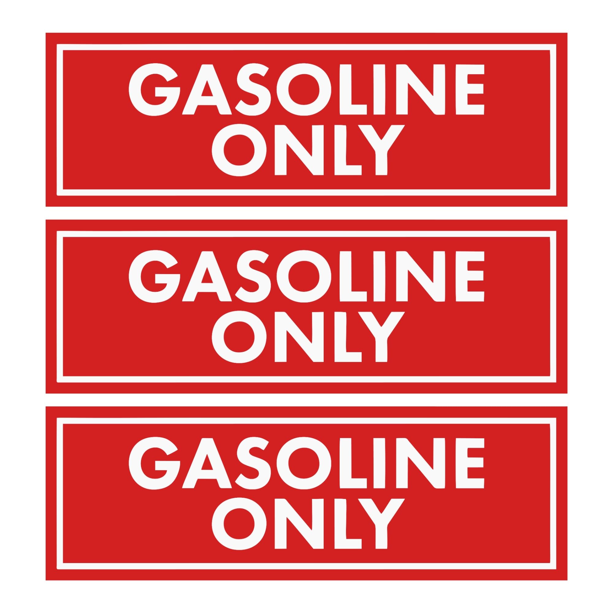 Photo 1 of *** BUNDLE OF 4 ***Pack 3 Diesel/Gasoline Only Sticker Fuel Decals Truck Stickers for Fuel Tank Weatherproof Adhesive Decal for Car (Plastic 6x2in)