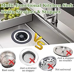 WSYLEN 3 in 1 Kitchen Sink Drain Strainer and