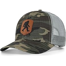 Mesh Bigfoot Hat with Stitched Leather Emblem