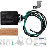 Wells 120/240V Universal Surge Protector for HVAC &amp; Heat Pump - 25kA Type 1 SPD, 200kA SCCR, NEMA 4X/ IP66 Waterproof Outdoor Enclosure, TFMV Technology, Easy Installation (1-Phase, 3-Wire)