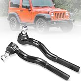 2pc ES800593 ES800594 Front Outer Tie Rod End Compatible with 2007-2017 Jeep Wrangler, 2018 Jeep Wrangler JK