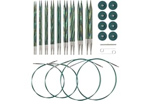 Knit Picks Options Wood Interchangeable Knitting Needle Set - US 4-11 (Caspian)