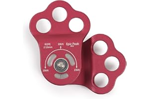 EPIC PEAK 30KN Triple Attachment Climbing Hitch Pulley for 13mm Rope