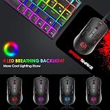 KUIYN Ultralight Wired Gaming Mouse 4 DPI 800-1200-1600-2400 RGB 7 BTN view 2