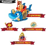 PIRATIX ADVENTURE WORLD King Shark Articulated Shark Cage Playset Blue view 5