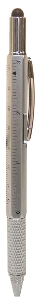 4 Pc Precision Pen 5-In-1 Stylus Level Screwdriver Ruler Fluid Architect Colors