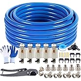 Shop Air Line Kit 3/4"×100'&200'&300' Compressed Air Line Kit, HDPE-Aluminum Piping Rapid Air System Garage Air Compressor Accessories Leak-Proof & Easy to Install