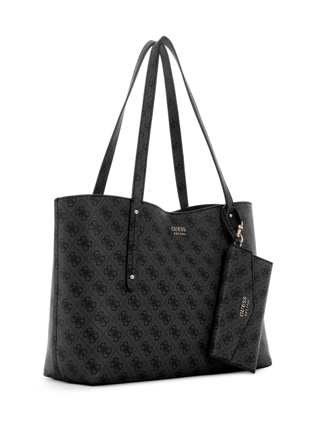 GUESS Brenton Tote Coal Logo
