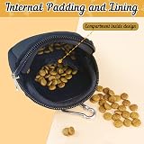 Sheryl&Rain Small Dog Treat Bag Training Pouch with Zipper Black view 4