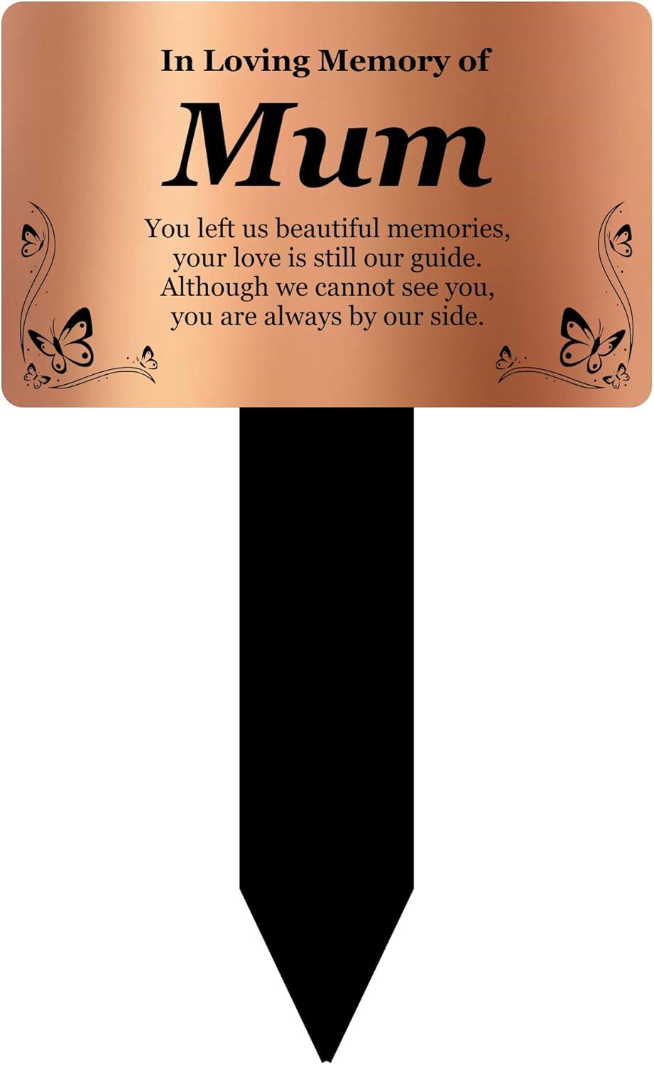 Personalised Bereavement Gifts. Memorial Plaques With Custom Text, Gardens Ground Stake Or Grave Ornaments, Acrylic