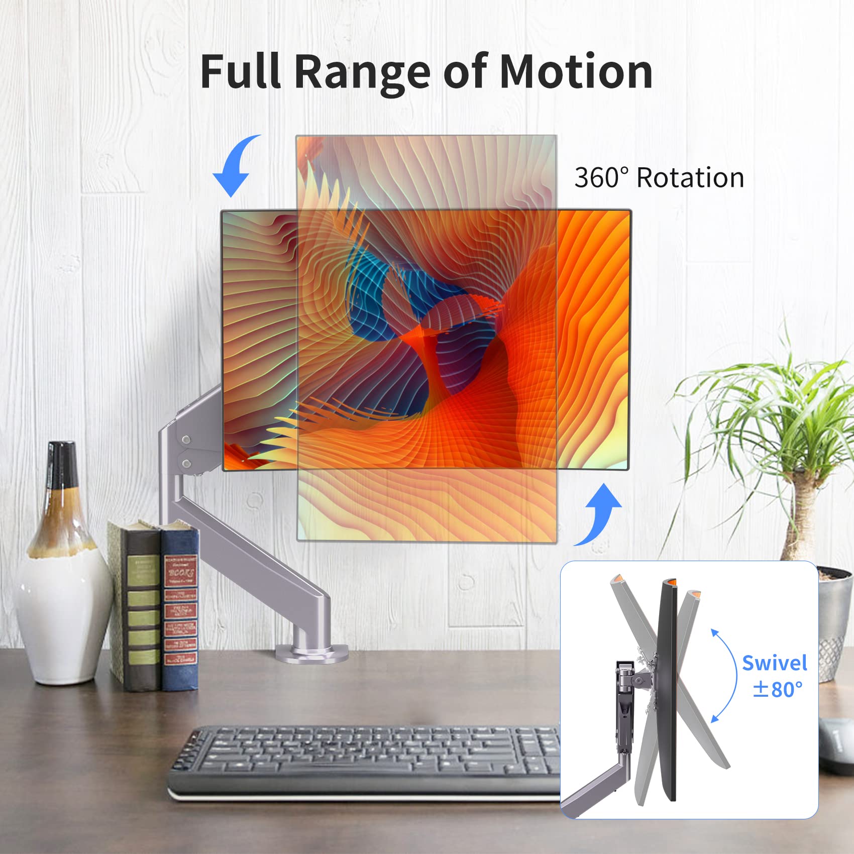 Mua Monitor Mount,Gas Spring Single Monitor Arm Desk Mount Monitor ...