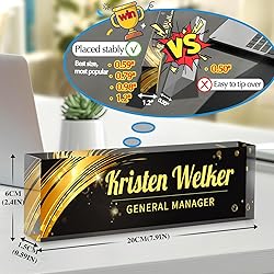 Custom Office Name Plate for Desk - Desk Name Plate