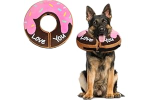LEO IRIS Dog Donut Collar - Soft Dog Cones for Large Medium Small Dogs, Inflatable Dog Cone Alternative After Surgery Pet Recovery E Collars Cones for Dogs and Cats(Donut-XL)