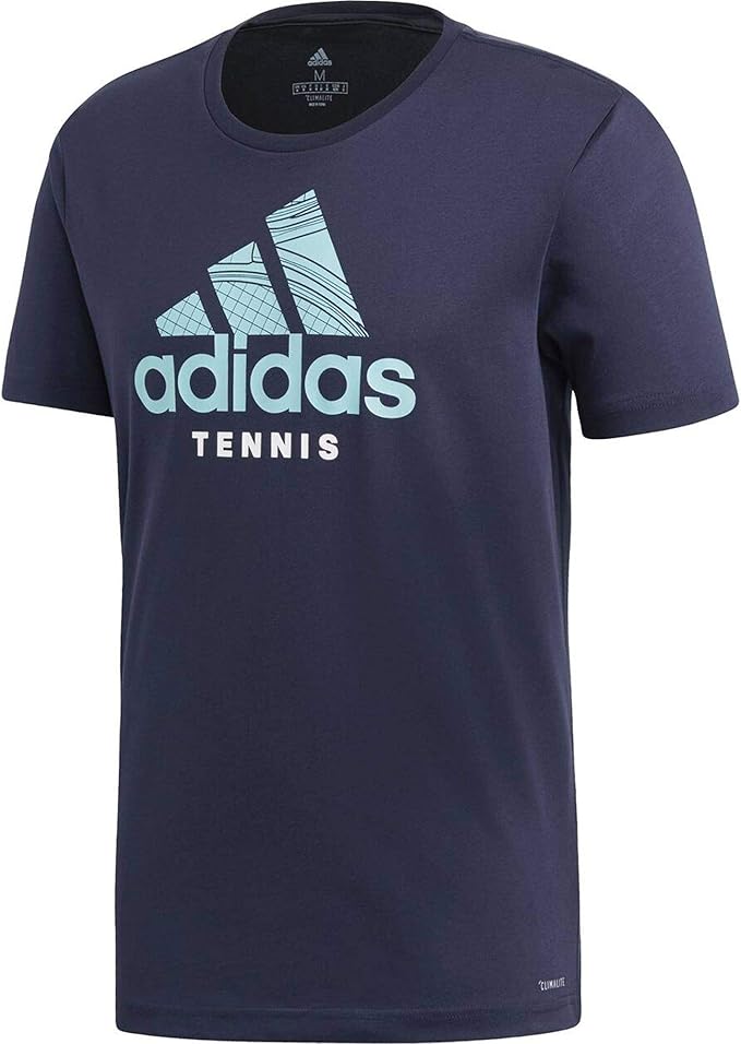adidas Tshirt Tennis Badge of Sport Amazon.co.uk Fashion