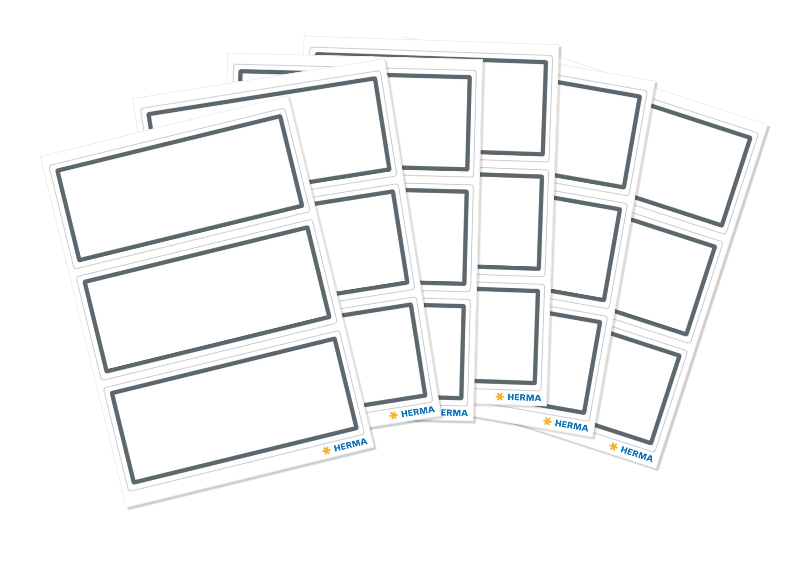 Vario HEFTSCHILDER GRAUER RAND 82x36