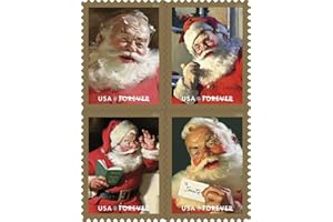 USPS 2018 Sparkling Holidays Book of 20 Stamps Forever Santa Christmas Scott 5355