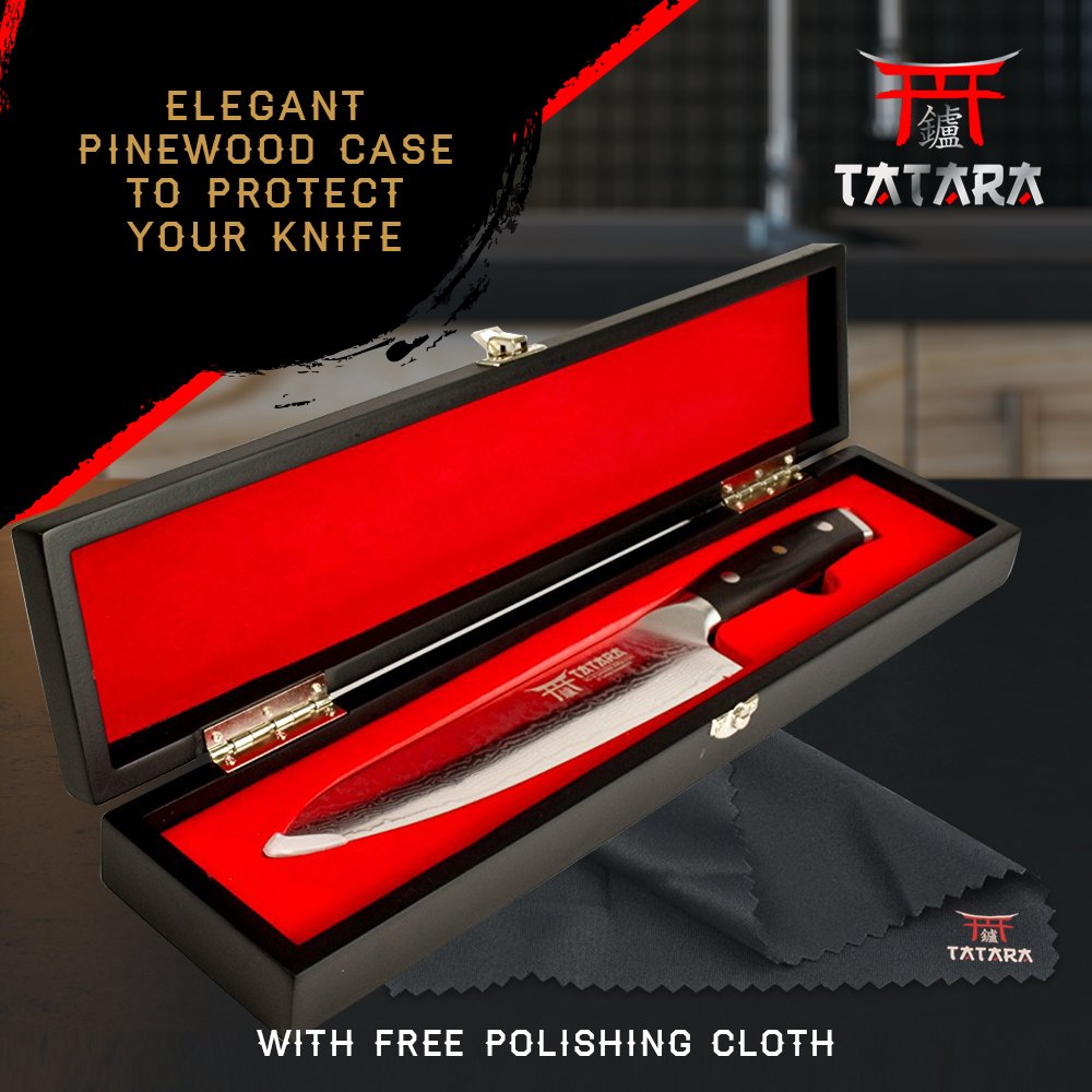 TATARA Japanese Chef Knife for Sushi 8 inch Professional Gyuto VG10