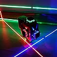 VoirStar Laser Level, 4x360 Cross Line Laser for Construction and Picture Hanging, 16 Lines Laser Level Self-leveling, 3 Color Green Lasers, 3D Green Beam Cross Line Laser, 2 Batteries