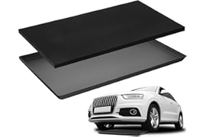 Uiifan 1 Set 35 x 22 x 1.6 Inch Oil Drip Pan for Under Car with Thickened Square No Splatter Pad Extra Large Oil Drain Tray for Automotive Transmission Garage Machinery Supplies to Keep Floor Clean