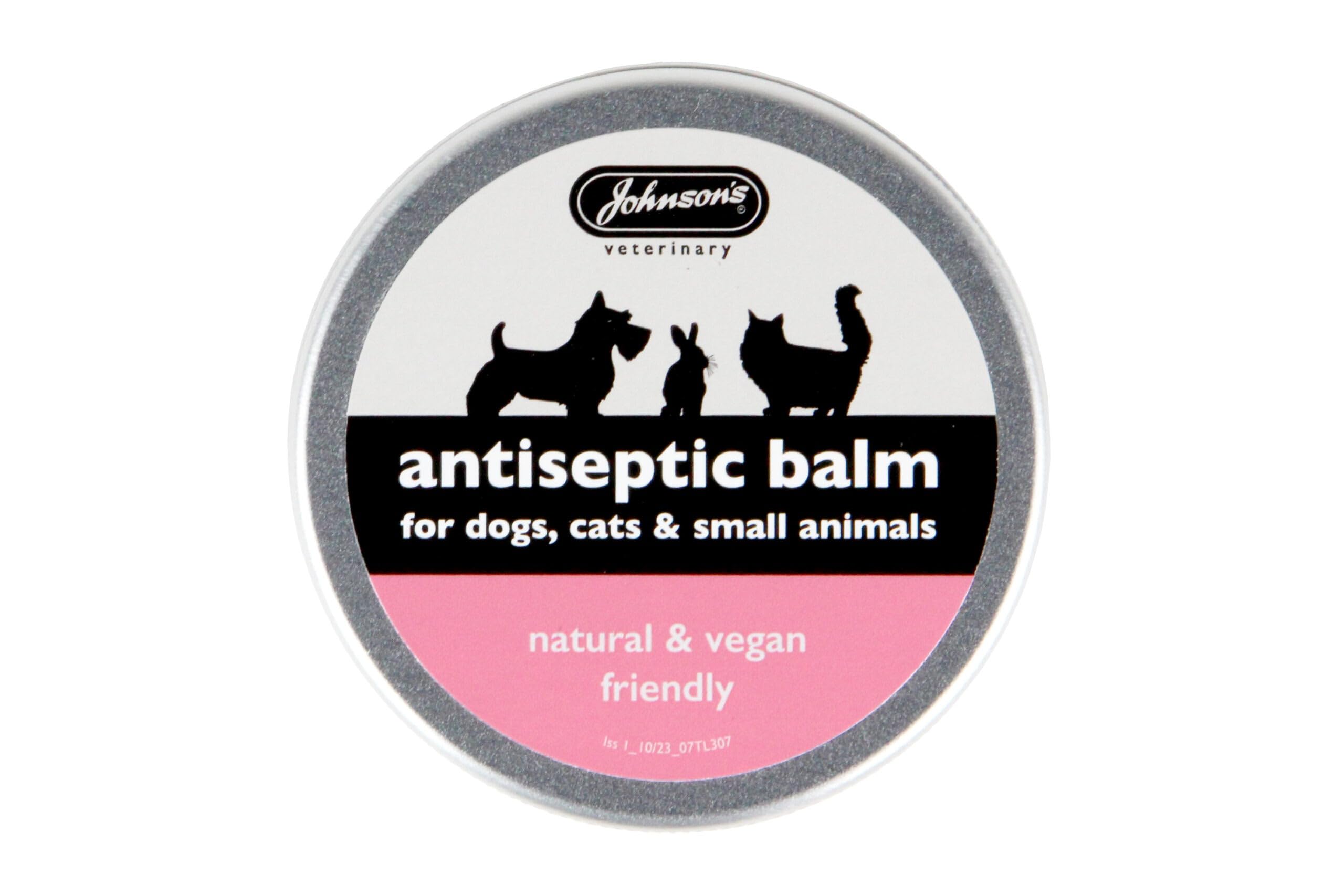 Johnson's Antiseptic Balm for Cats, Dogs and Small Animals Pet First Aid Kit, 45g - Antiseptic for Cats, Wound Care for Dogs and Dog Skin Irritation Treatment