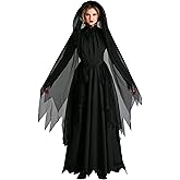 Ghostly Elegance Women's Haunting Lady Costume - Dress & Bonnet