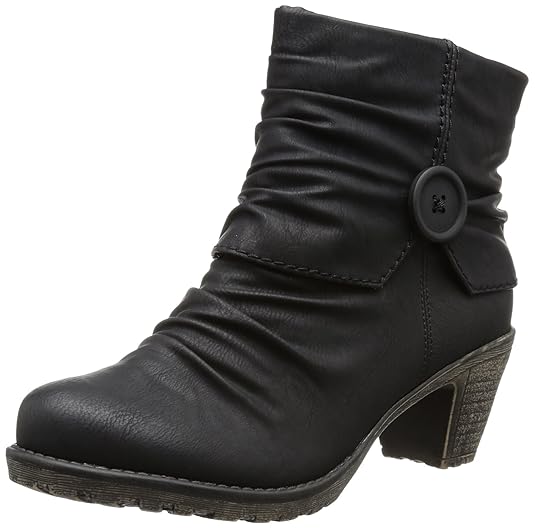 Rieker 91581-00 Damen Halbschaft Stiefel