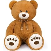 MaoGoLan Giant Teddy Bear 50in Large Stuffed Animal Jumbo Big Bear Plush, Soft Teddy Plush Toy for Kids Teens Girls Birthday Gift Cute Decorations for Baby Shower Themed Party