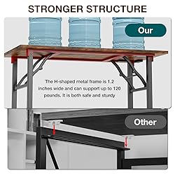 TEMI Small Computer Desk Folding Table - No
