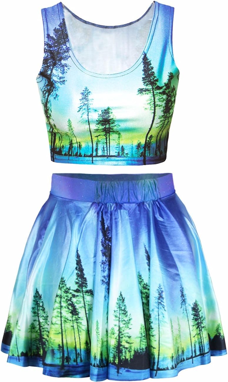 2 piece skater dress