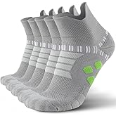 mqamex Ankle sport socks for men 9-12,Running socks with arch support,5pack,compression quarter golf socks,hurdle