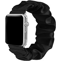 Mugust Scrunchie Elastic Watch Band Compatible with Apple Watch Bands 38mm 42mm 40mm 44mm, Soft Cloth Pattern Printed…