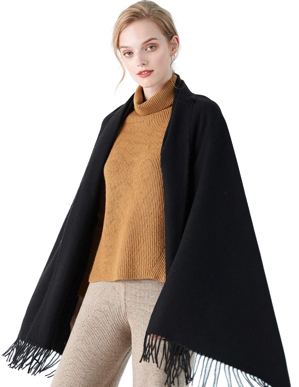 CARESEEN Solid Womens Large Soft Pashmina Scarf Cashmere Feel Shawls Wrap Stole Warm Winter Scarves CARESEEN Solid Womens Large Soft Pashmina Scarf Cashmere Feel Shawls Wrap Stole Warm Winter Scarves