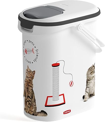 Curver Verseuse A Croquettes 10l 4kg Love Pets Chat Blanc 19 2 X 29 5 X 34 8 Cm Plastique Amazon Fr Animalerie