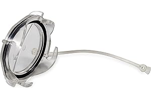 Camco 39455 Clear RV Sewer Cap with Lanyard - Prevents Leaks and Spills from Your RV's Sewer System