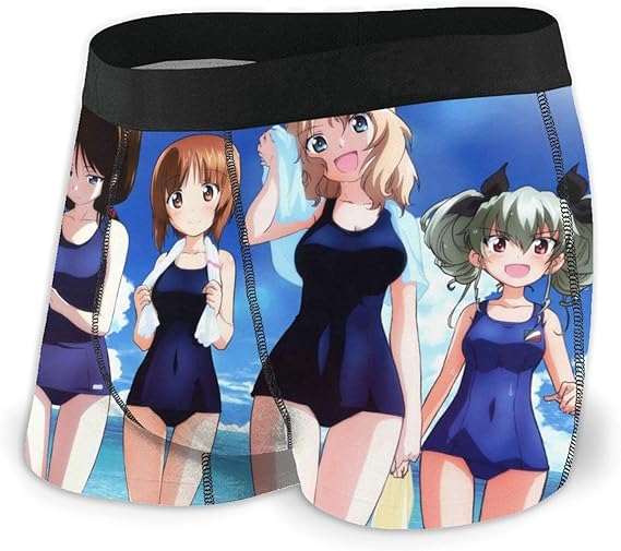 Amazon Co Jp 人気 ガールズ パンツァー 4 ボクサー パンツ メンズ 下着 四角 立体構造 吸汗速乾 超薄 通気性 個性下着 服 ファッション小物