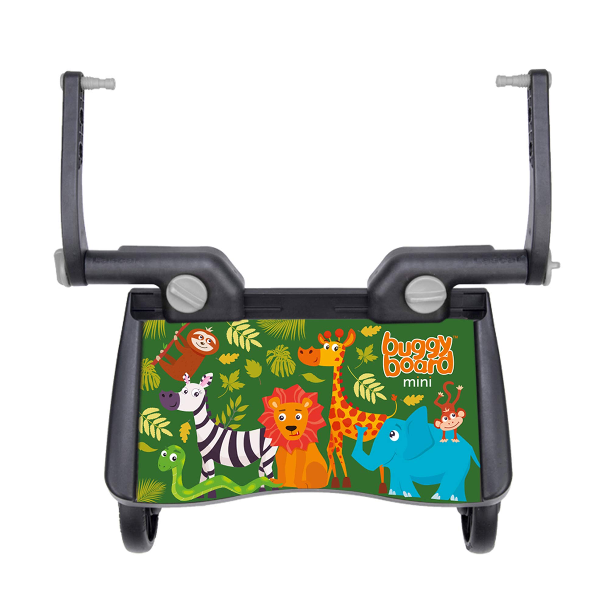 Lascal BuggyBoard Mini Special Edition | Universal Board, Compatible with Over 99% of Pushchairs | Ideal for Smaller Strollers | Jungle Animals)