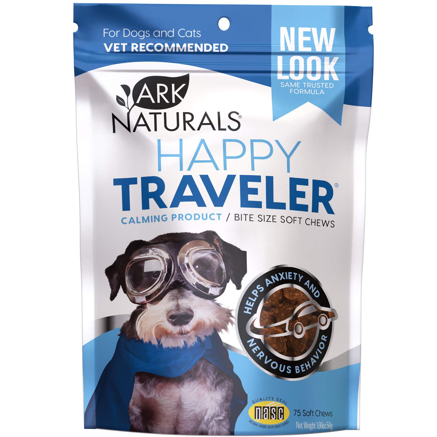 ARK NATURALS PRODUCTS FOR PETS 326003 75 Count Happy Traveler Soft
