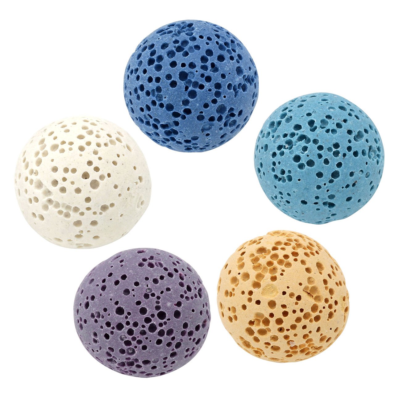 JOVIVI Aromatherapie Kette Ätherische Öle Parfum Diffusor Medaillon Halskette Chakra Sanskrit Ram Locket Käfig Anhänger mit 5X Lavasteine