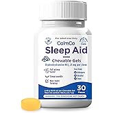 CalmCo Adult Sleep Aid – Non-Habit Forming Sleep Support with Diphenhydramine HCl 25 mg, Nighttime Sleep Aid Chewable Gels, Promotes Better Sleep and Helps You Fall Asleep Faster, 30 Count