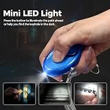 SUNMAY Personal Alarm 5 Pack 140dB LED Light Self-Defense Keychain view 6