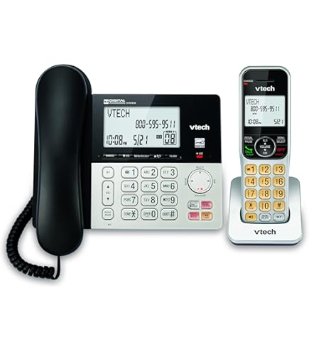 Amazon.com : Panasonic KX-TS105W Corded Phone, White : Corded 