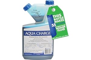 Sanco Industries Aqua Charge - Windshield Washer Fluid Ultra Concentrate, 1 Bottle Makes 55 Gallons - 32 Ounces