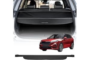 VEVOR Retractable Cargo Cover, Upgraded Carbon Fiber Texture Trunk Cover, Anti-Peeping Luggage Privacy Shield, Easy Installat
