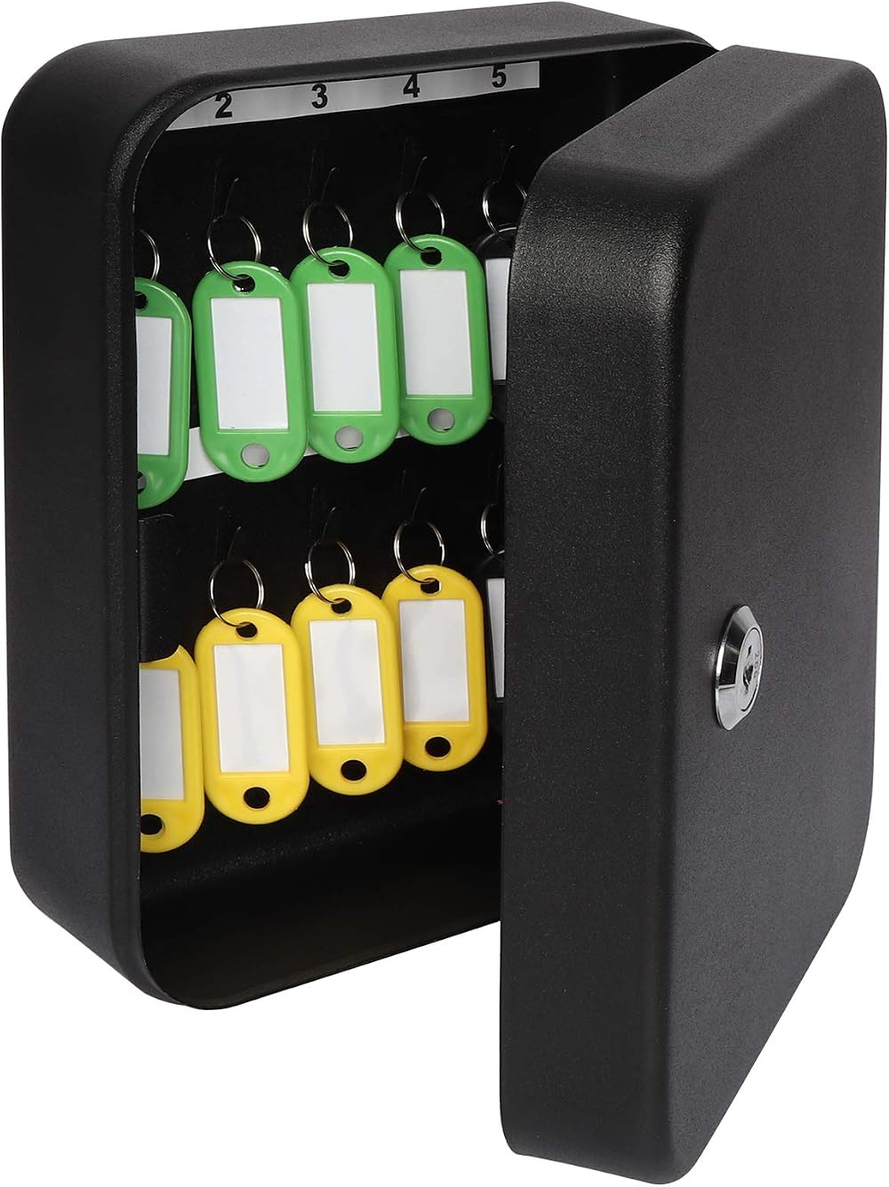 Parrency Security Metal Key Box 20 or 48 Key Hooks Wall Mount Cabinet