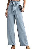 IWOLLENCE Women's Wide Leg Pants with Pockets High