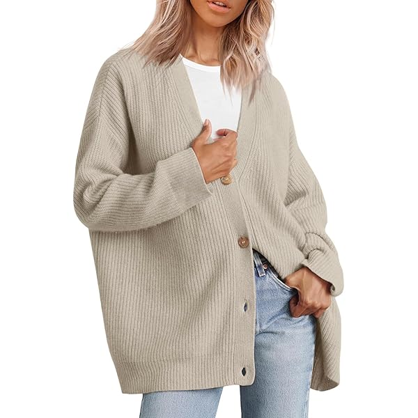 トップス SEEALL OVERSIZED CARDIGAN Women Oversized Cardigan Sweater for Fall Casual Outfits